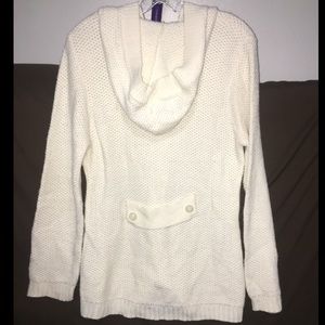 Knitted hooded jacket